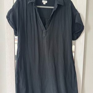 J. Crew Black Tunic Dress